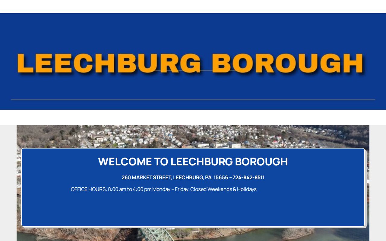 Leechburg Borough police and records contact information
